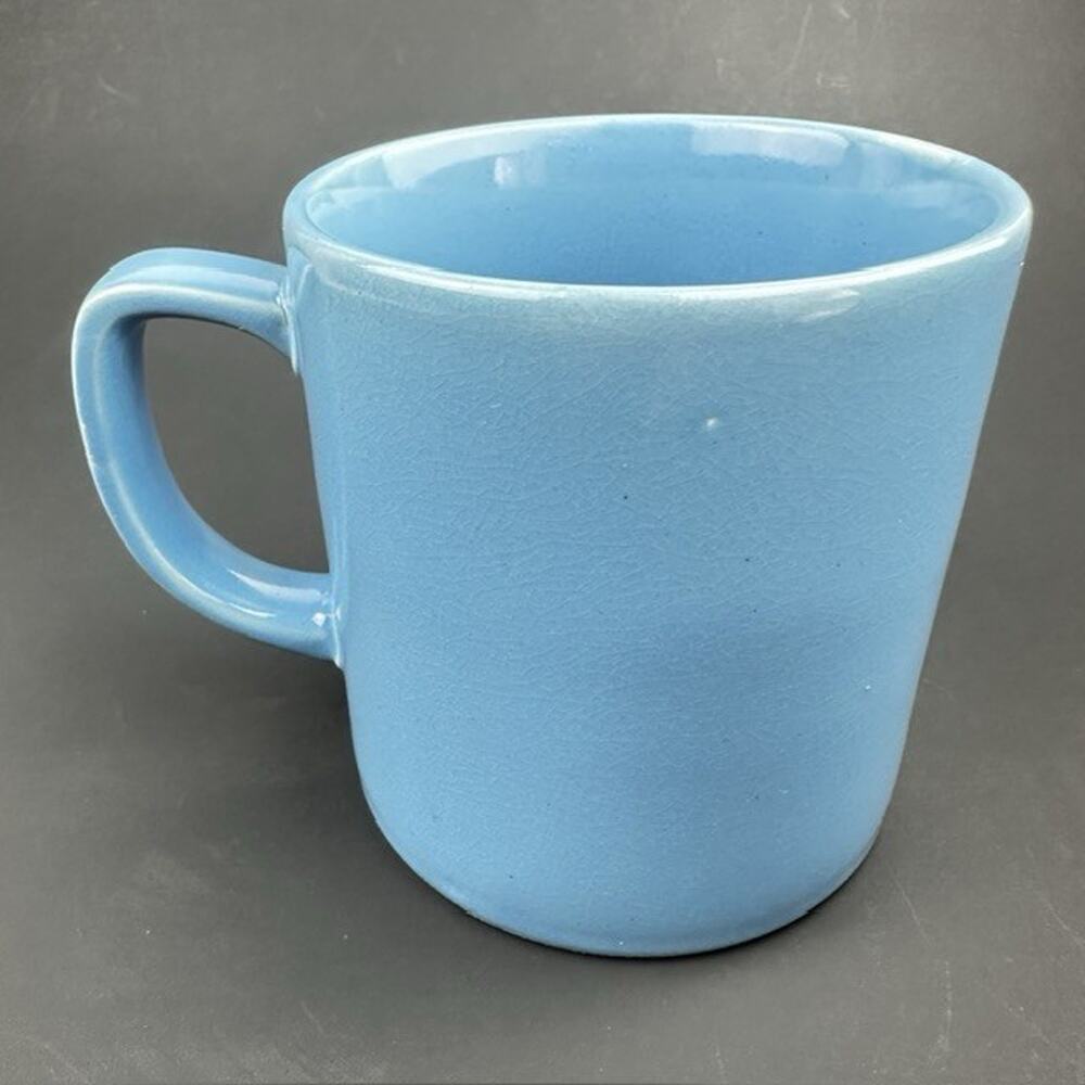 Vintage Blue Coffee Mug Cup Stoneware Japan 12 oz